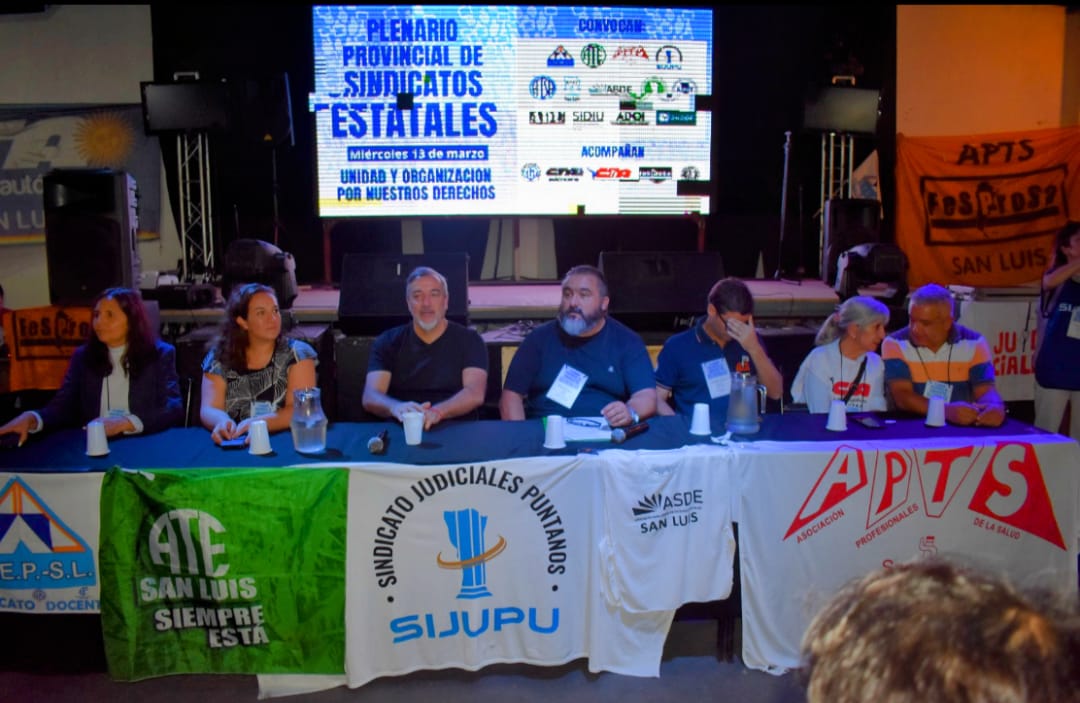 La marcha a Terrazas se votó en el Plenario de los sindicatos estatales de la semana pasada