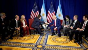 Milei agradeció a Trump por su apoyo al pueblo argentino