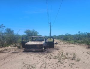 Ruta 146: un ahumador encendido provocó el incendio de una camioneta Ford F-100