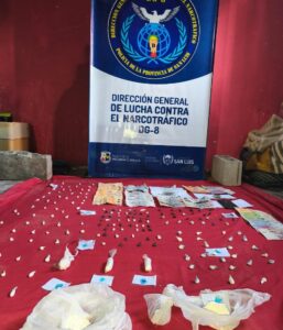 Villa Mercedes: desarticularon kiosco de drogas y secuestraron cocaína valuada en más de $3 millones