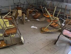 Alumnos destrozaron una escuela en Mendoza y quedaron libres