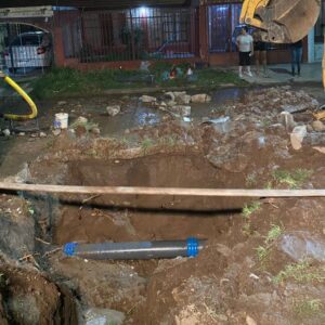 La Municipalidad informó que restablecieron el servicio de agua potable en la zona norte