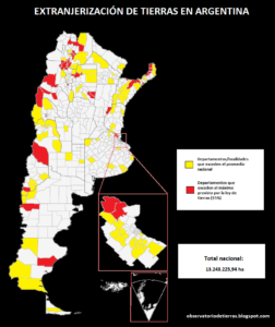 Mapa interactivo del Conicet revela la extranjerización de tierras y la pérdida de soberanía