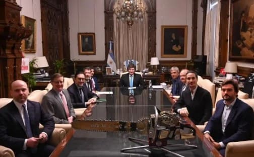 Javier Milei recibió a directivos de MidOcean Energy en Casa Rosada
