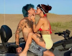 Luck Ra y La Joaqui, enamorados y a pura pasión en Pinamar: “Subite, morocha”