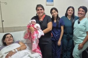 Mía Saray, la primera bebé nacida en San Luis en 2026