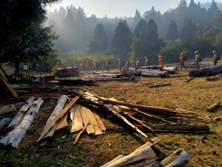 Brigadistas de San Luis trabajaron más de nueve horas para contener el incendio en Villa Rivadavia