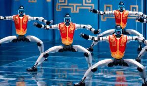 Robots humanoides brillaron en el Año Nuevo chino