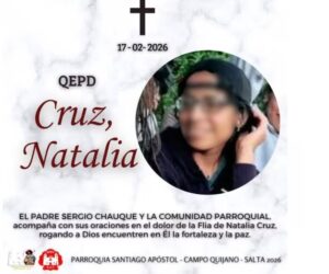 Femicidio de Natalia Cruz: detienen a dos personas