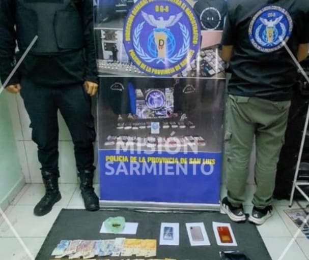 Secuestran droga valuada en más de 26 millones de pesos y detienen a un hombre en San Luis