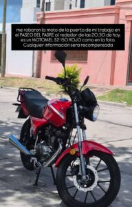 VIDEO | Inseguridad: le robaron la moto con solo 1.000 km en el centro de San Luis