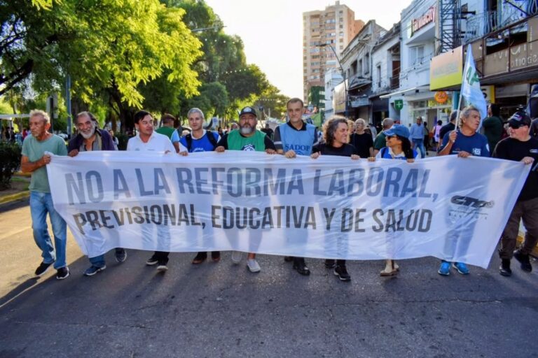 Reforma laboral: paro y movilización en San Luis mientras Diputados define el futuro de la ley
