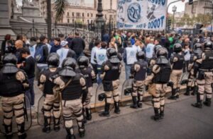 Protocolo antipiquetes en la marcha de la CGT por la reforma laboral