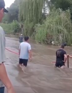 Intensa búsqueda en el río Conlara por la desaparición de un hombre de 36 años