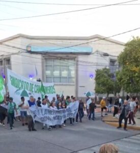 VIDEO | Así fue la movilización en San Luis en rechazo a la reforma laboral