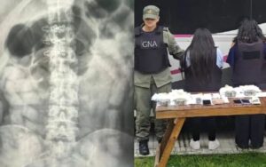 Horror en la ruta 38: detuvieron a 10 personas con más de 500 cápsulas de cocaína dentro del cuerpo