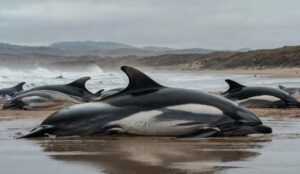 Por qué se producen varamientos masivos de delfines en Patagonia