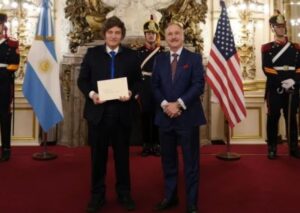 Milei recibió al embajador de EE.UU. en Olivos