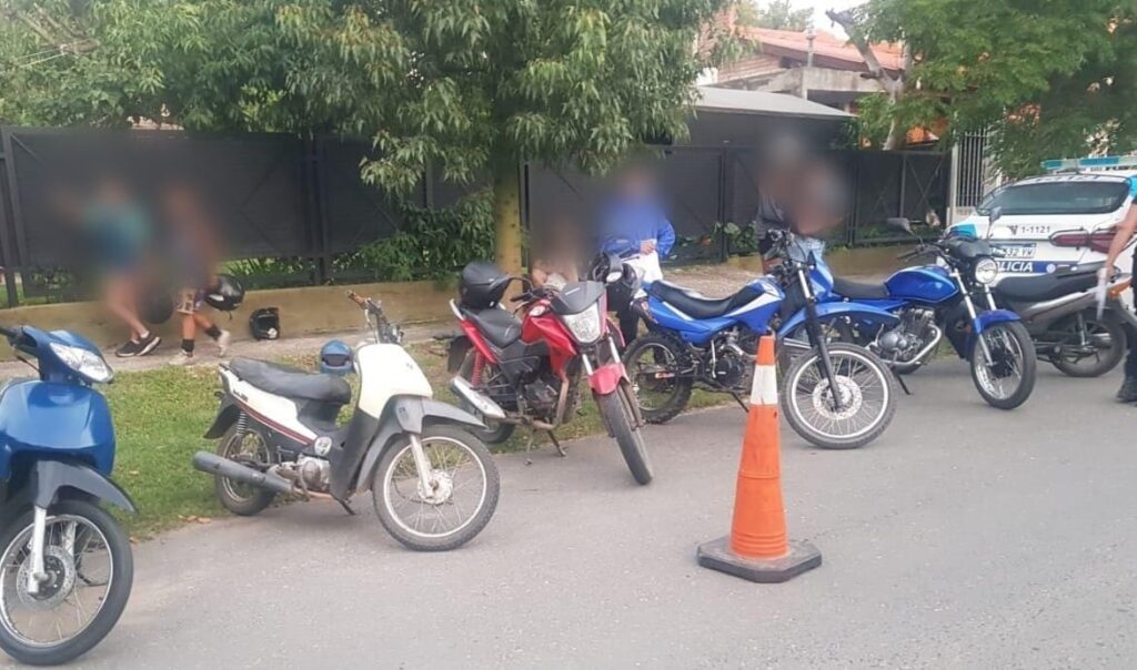 Secuestran ocho motos por irregularidades en documentación tras un operativo en Villa de Merlo