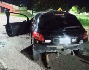 Una mujer resultó herida tras chocar contra árboles en avenida Santos Ortiz: dio positivo de alcoholemia