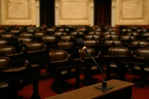 La diputada sanluiseña que pronunció solo tres palabras en el recinto durante todo el 2025