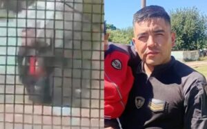 Milagro en Córdoba: un policía le salvó la vida a un nene que iba a ser atropellado por un tren