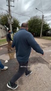 VIDEO | Frontera recorrió calles y les marcó a sus funcionarios los baches a reparar