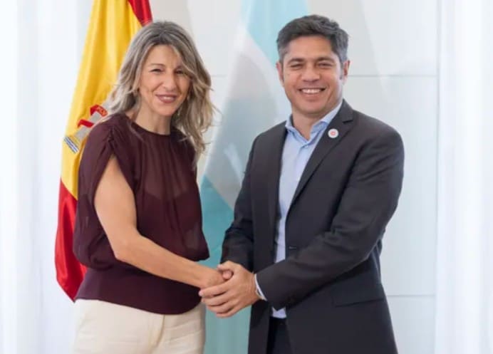 Kicillof levanta el perfil desde España: reuniones con empresarios y líderes internacionales