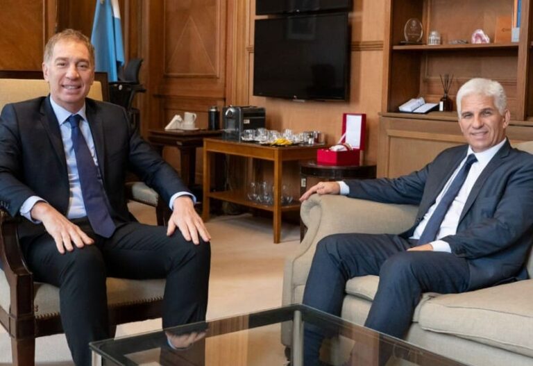 Poggi se reunió con Diego Santilli en Casa Rosada