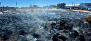Se incendió un predio cerca de Apadis en La Toma: no hay heridos