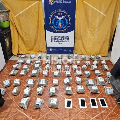 Villa Mercedes: secuestraron droga valuada en $345 millones y detuvieron a cuatro personas