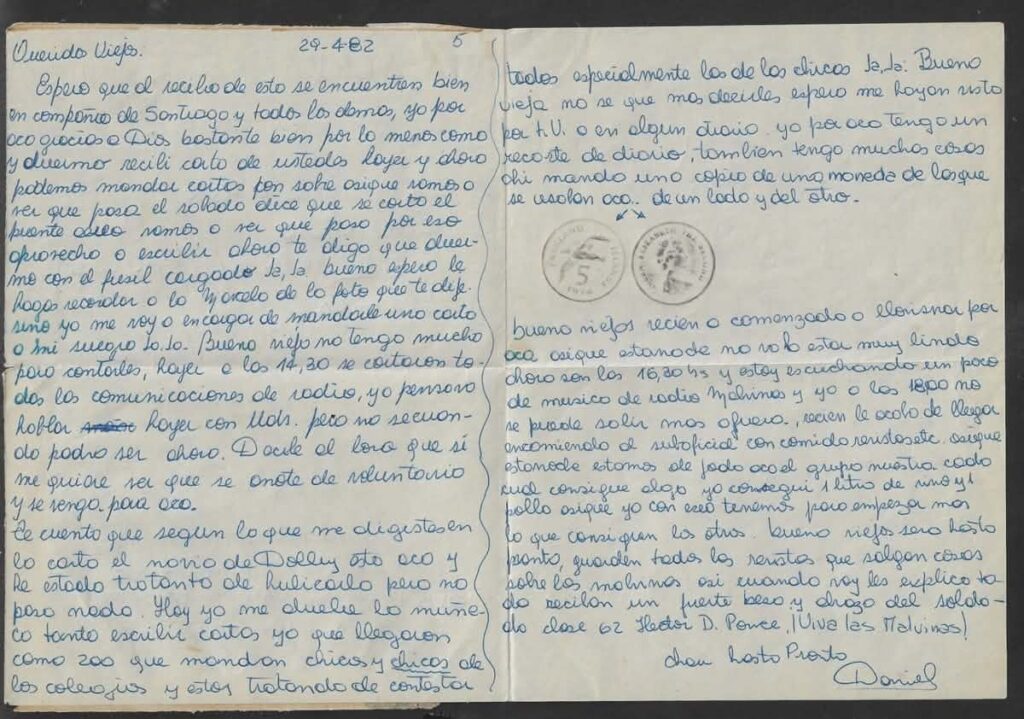 VIDEO | Veterano de Malvinas denunció que una carta suya apareció en una subasta internacional