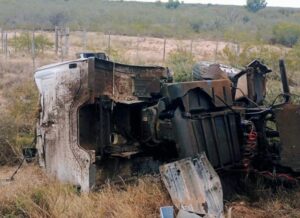 Volcó un camión en la Autopista de las Serranías Puntanas: el conductor fue hospitalizado