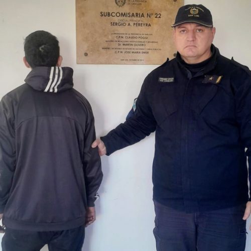 Detuvieron a un joven en Villa Mercedes por incumplir una orden de restricción de acercamiento