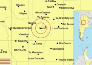 Un sismo de magnitud 2,7 se registró cerca de Villa de Merlo