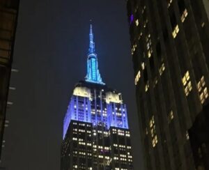 Nueva York homenajeó a Argentina con el Empire State iluminado