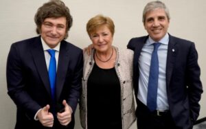 Georgieva llega a Argentina y se reúne con Milei