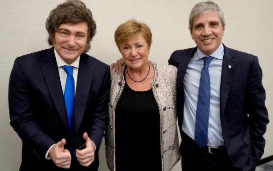 Georgieva llega a Argentina y se reúne con Milei