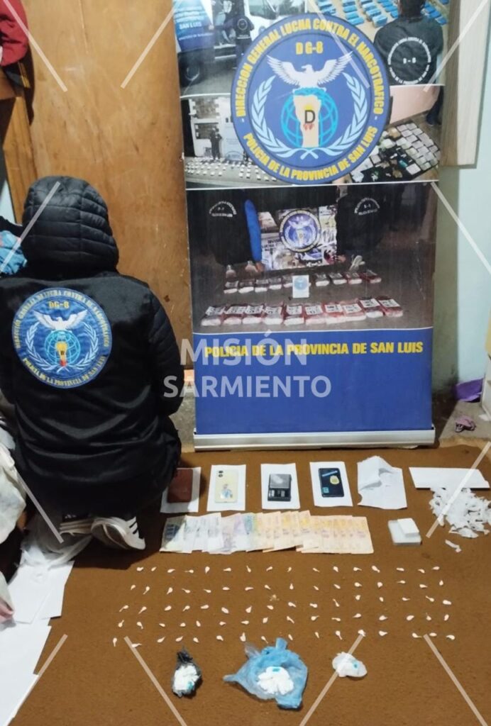 Secuestran cocaína valuada en $2 millones y detuvieron a una joven en un allanamiento