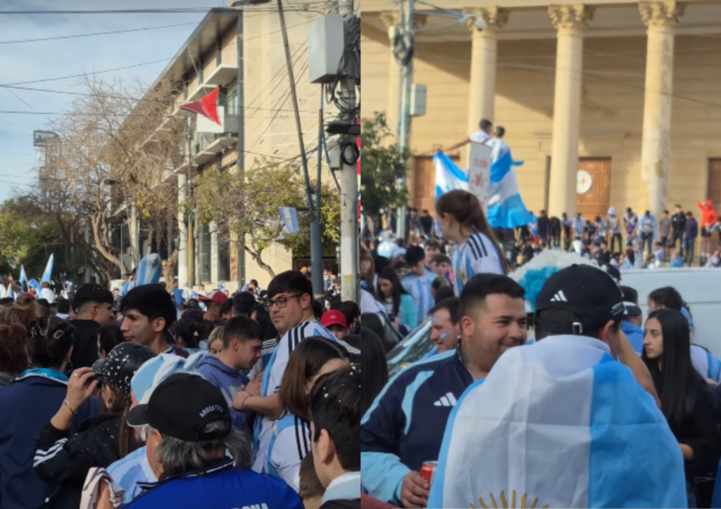 Celebraron el pase de Argentina a cuartos con una fiesta en toda la provincia