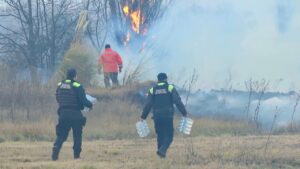 VIDEO | Estancia Grande: continúa el combate del incendio y llegan más dotaciones de bomberos