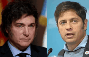 La imagen positiva de Javier Milei subió al 40%, mientras cayó la consideración de Axel Kicillof