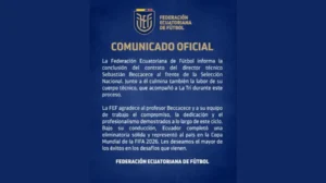 La FEF negó la denuncia de Feinmann sobre amenazas a Ecuador