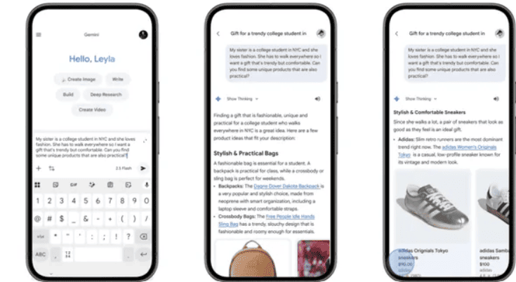 Compra fácil con Google: las nuevas funciones de la app de Gemini para usuarios