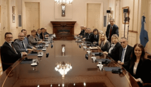 Kristalina Georgieva se entrevistó con Javier Milei en Casa Rosada y participó de la reunión de Gabinete ampliado