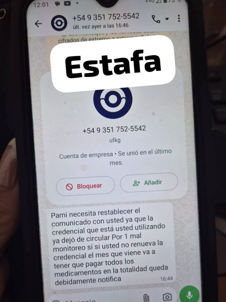 Advierten sobre estafas a adultos mayores en Tilisarao: simulan ser de PAMI, ANSES y bancos