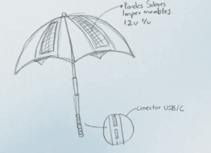 Paraguas solar portátil: innovación de una diseñadora de México que combina protección y energía limpia