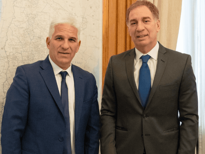 Reunión de Poggi y Santilli: traspaso de la ex Ruta 7, eliminación de las PASO y la reforma del BCRA