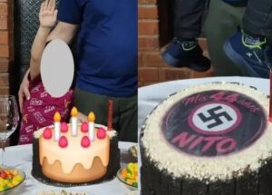 Polémica en Misiones por una torta con una esvástica y un menor