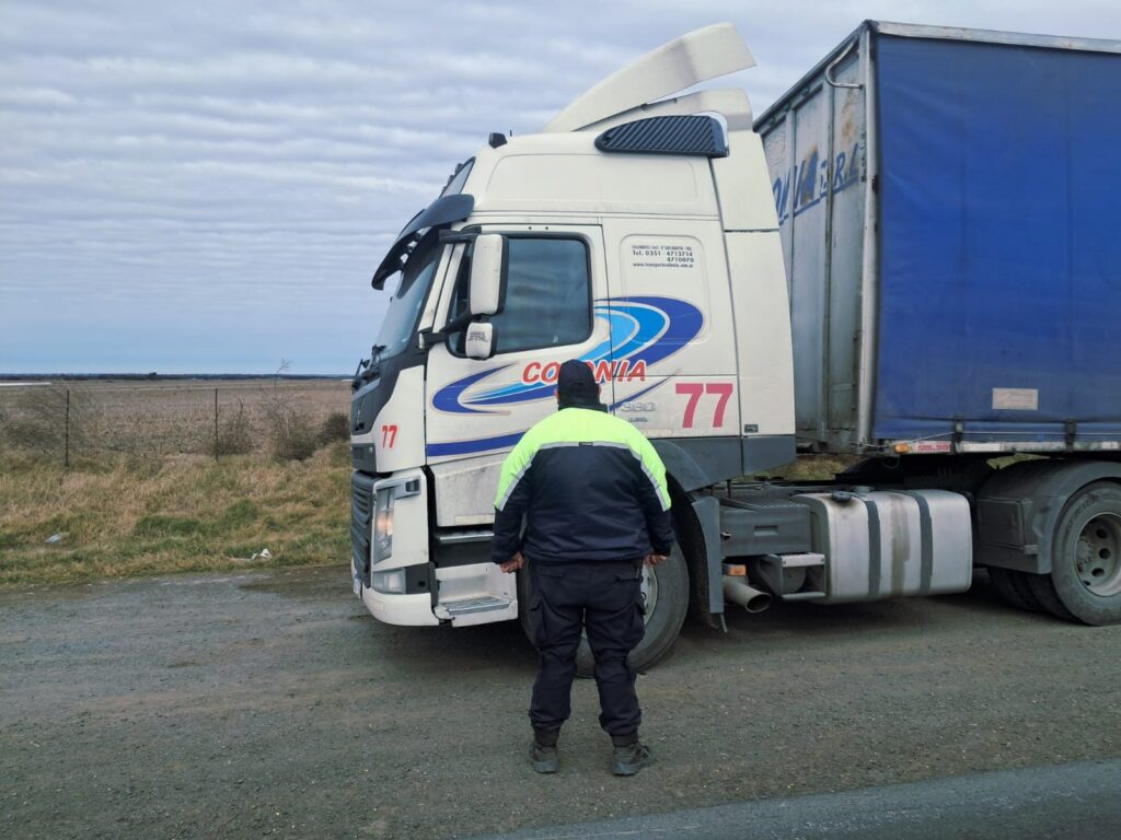 Camionero dio positivo en un control de alcoholemia en la Ruta 8